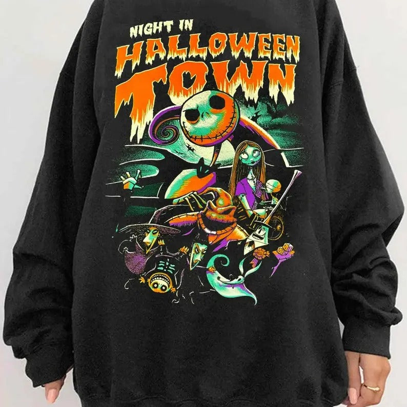 Nightmare Before Characters Night Halloween Town Jack - Adult & Kids T-Shirts, Sweatshirts & Hoodies apparel design preview 1