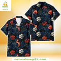 Detroit Tigers Hawaiian Nighttime Hibiscus Dark Leaf - Adult & Kids T-Shirts, Sweatshirts & Hoodies apparel design preview 1