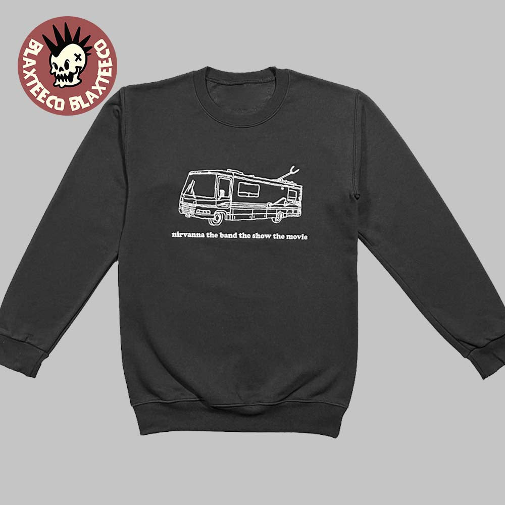 Nirvana The Band The Show The Movie Merch Bus Crewneck Graphic Sweater - Gift for Music Fans product image