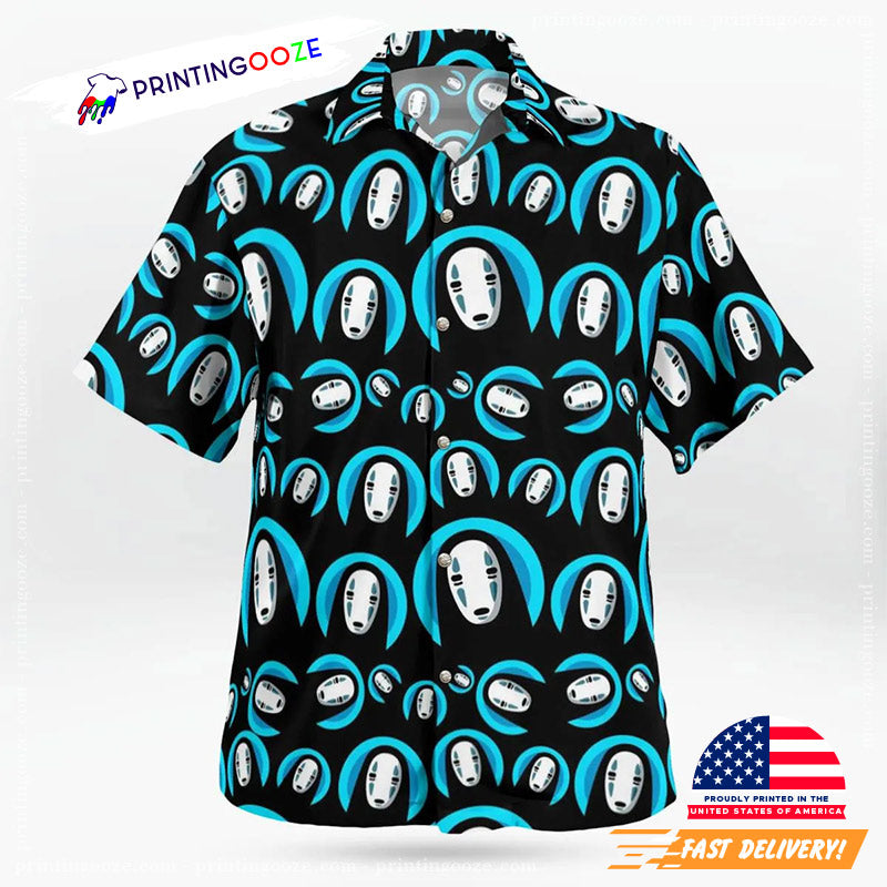 No Face Spirited Away Hawaiian - Adult & Kids T-Shirts, Sweatshirts & Hoodies apparel design preview 1