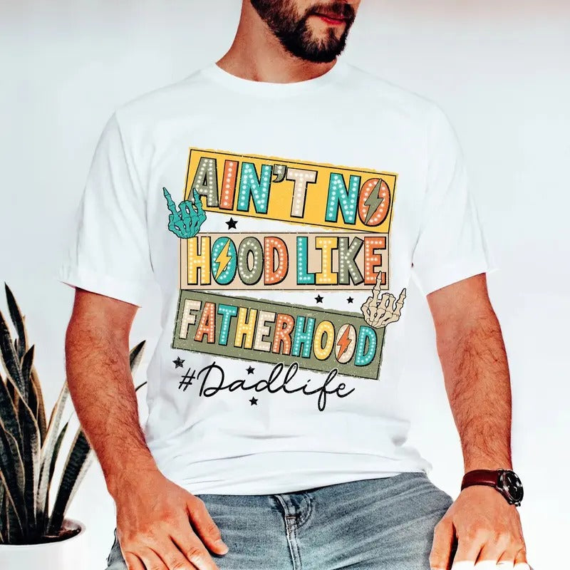 No Hood Like Fatherhood DTF Transfers THIS IS NOT - Adult & Kids T-Shirts, Sweatshirts & Hoodies apparel design preview 1