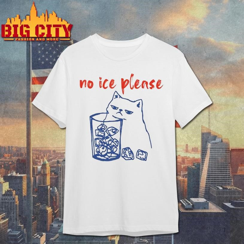 No Ice Please Cat Pro Immigration Abolish - Adult & Kids T-Shirts, Sweatshirts & Hoodies apparel design preview 1