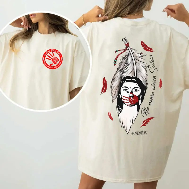No More Stolen Sisters I Red My Murdered Missing - Adult & Kids T-Shirts, Sweatshirts & Hoodies apparel design preview 1