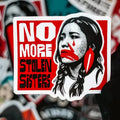 No More Stolen Sisters Stickers #MMIW Decal Say Her - Adult & Kids T-Shirts, Sweatshirts & Hoodies apparel design preview 1