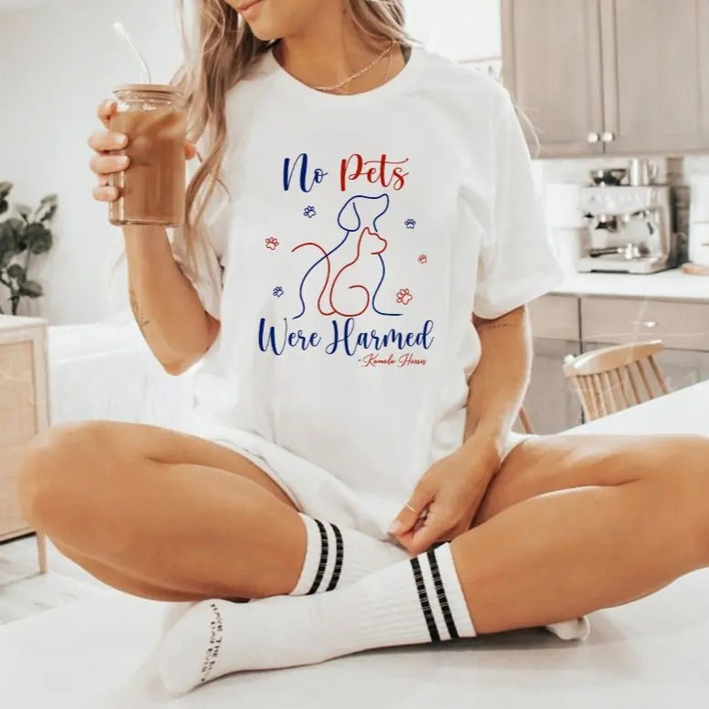 No Pets Were Harmed Kamala Harris 2024 Madam - Adult & Kids T-Shirts, Sweatshirts & Hoodies apparel design preview 1