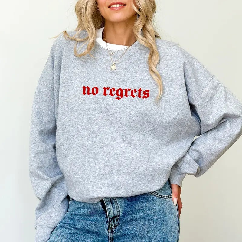 No Regrets Absolutely Not Sarcastic Mom Life Funny - Adult & Kids T-Shirts, Sweatshirts & Hoodies apparel design preview 1