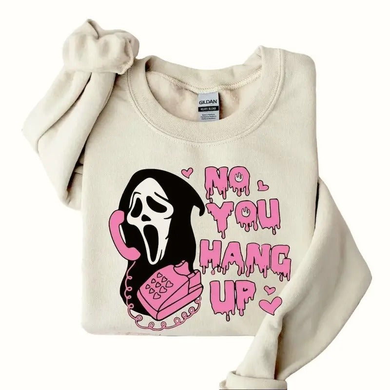 No You Hang Up Valentine Halloween Funny Couple - Adult & Kids T-Shirts, Sweatshirts & Hoodies apparel design preview 1
