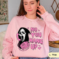 No You Hang Up Ghostface Valentine Halloween Funny - Adult & Kids T-Shirts, Sweatshirts & Hoodies apparel design preview 1