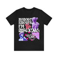 Nobody Knows Im Bisexual Retro Pride Bi Queer Funny - Adult & Kids T-Shirts, Sweatshirts & Hoodies apparel design preview 1