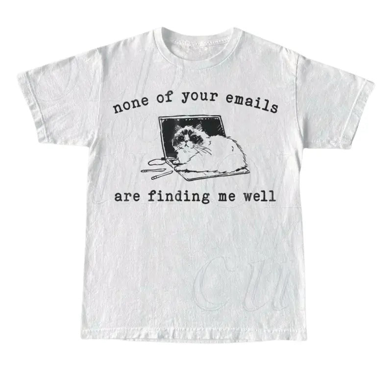 None Your Emails Are Finding Me Well Retro Vintage - Adult & Kids T-Shirts, Sweatshirts & Hoodies apparel design preview 1