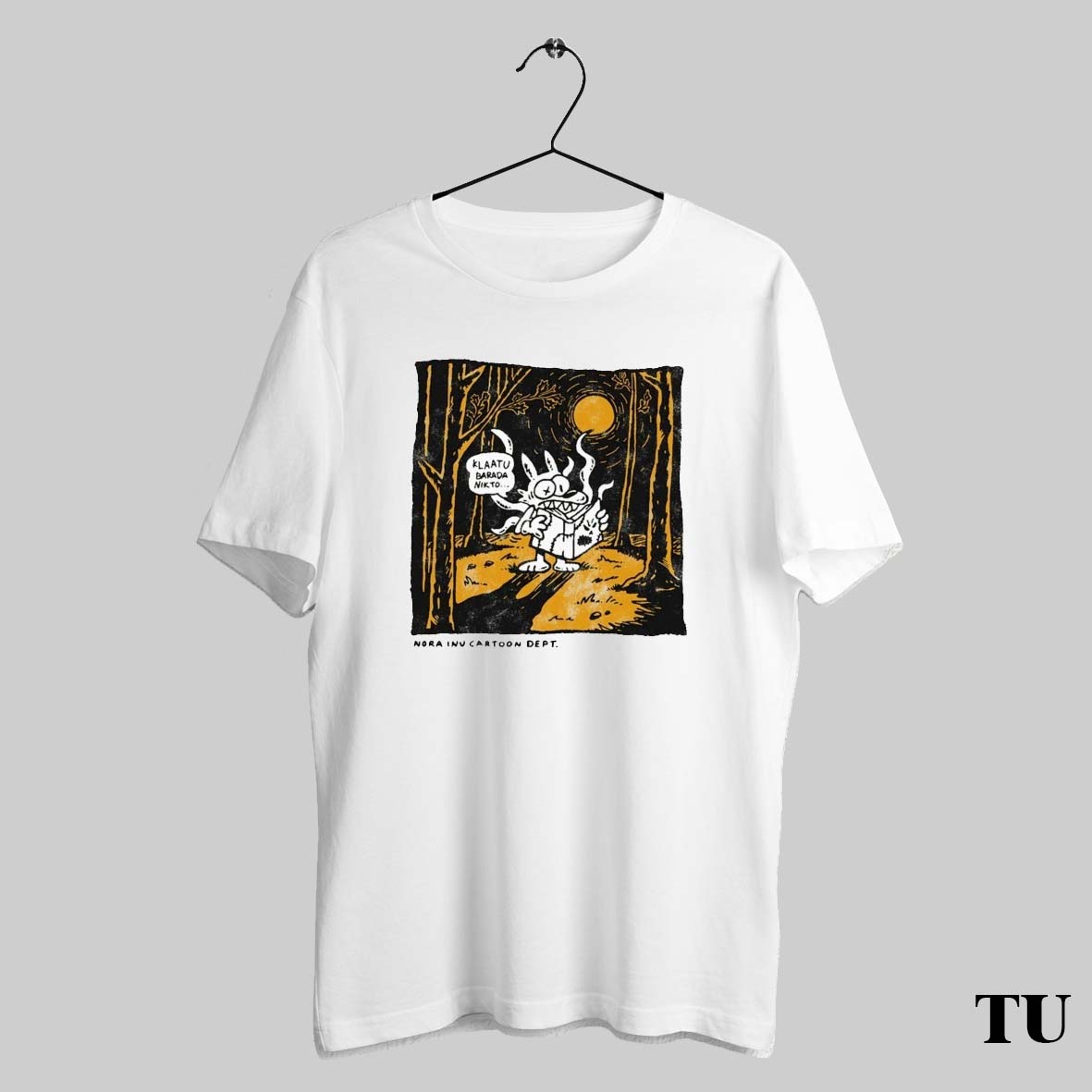 Nora Inu Cartoon Dept Klaatu Barada Nikto Comic - Adult & Kids T-Shirts, Sweatshirts & Hoodies apparel design preview 1