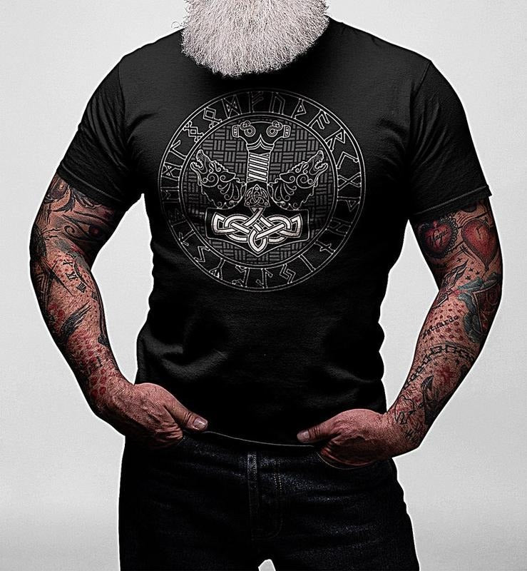 Norse Mythology Viking Valknut Nordic Odin Valhalla - Adult & Kids T-Shirts, Sweatshirts & Hoodies apparel design preview 1