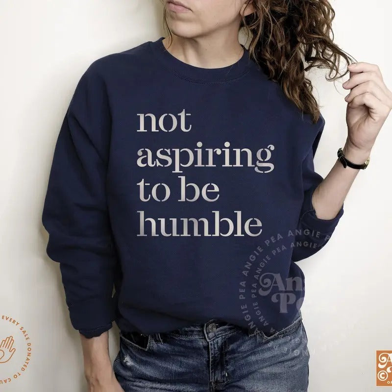 Not Aspiring Be Humble Kamala Harris Quote CHD - Adult & Kids T-Shirts, Sweatshirts & Hoodies apparel design preview 1