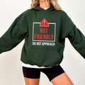 Not Friendly Do Approach Funny Casual Street Fleece - Adult & Kids T-Shirts, Sweatshirts & Hoodies apparel design preview 1
