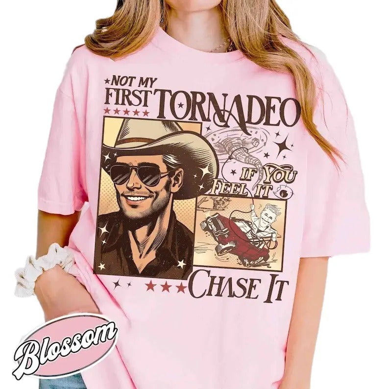 Not My First Tornadeo Fan Art Weather Lover Storm - Adult & Kids T-Shirts, Sweatshirts & Hoodies apparel design preview 1