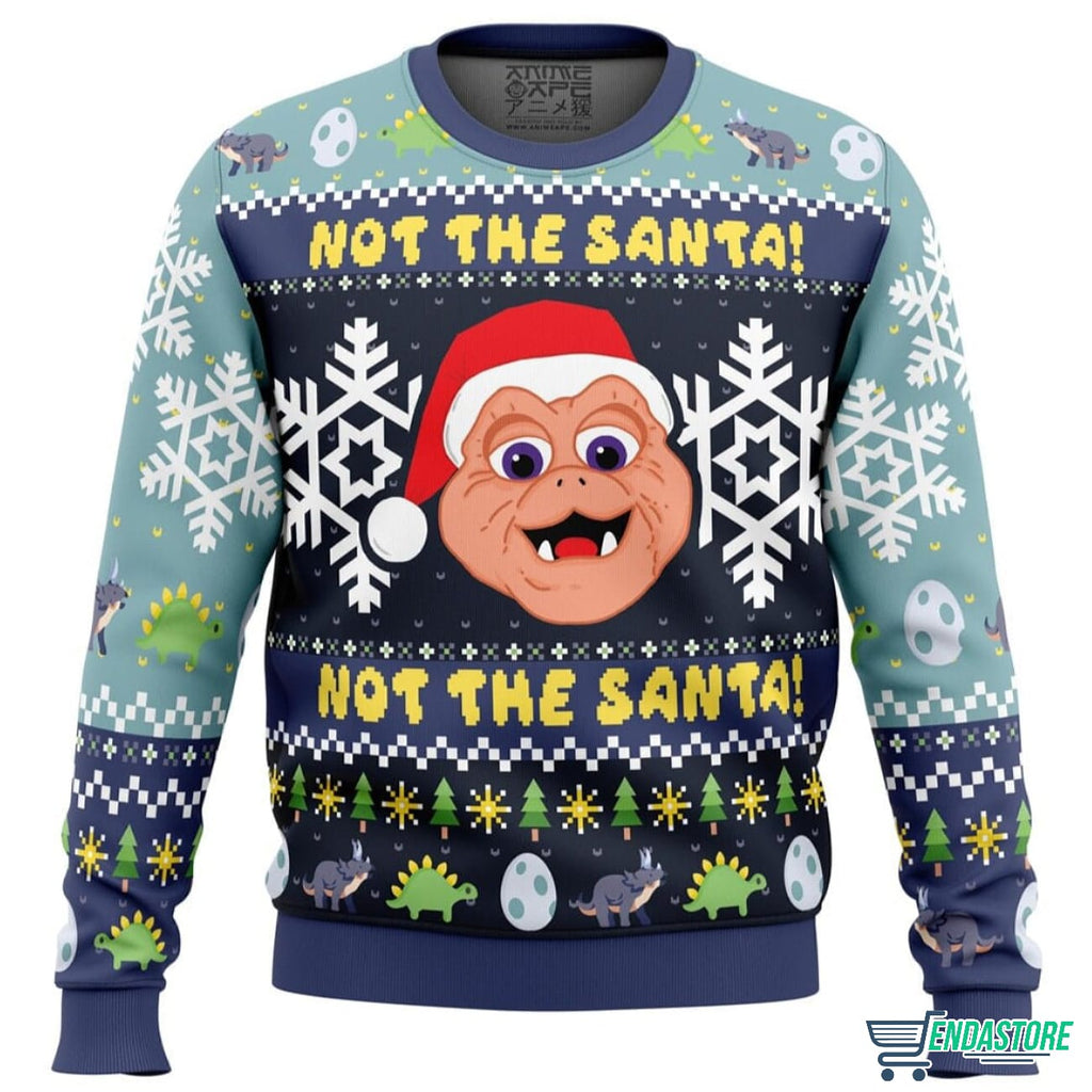Not the Santa Dinosaurs 3D Ugly Christmas Sweater - Holiday Gift product image