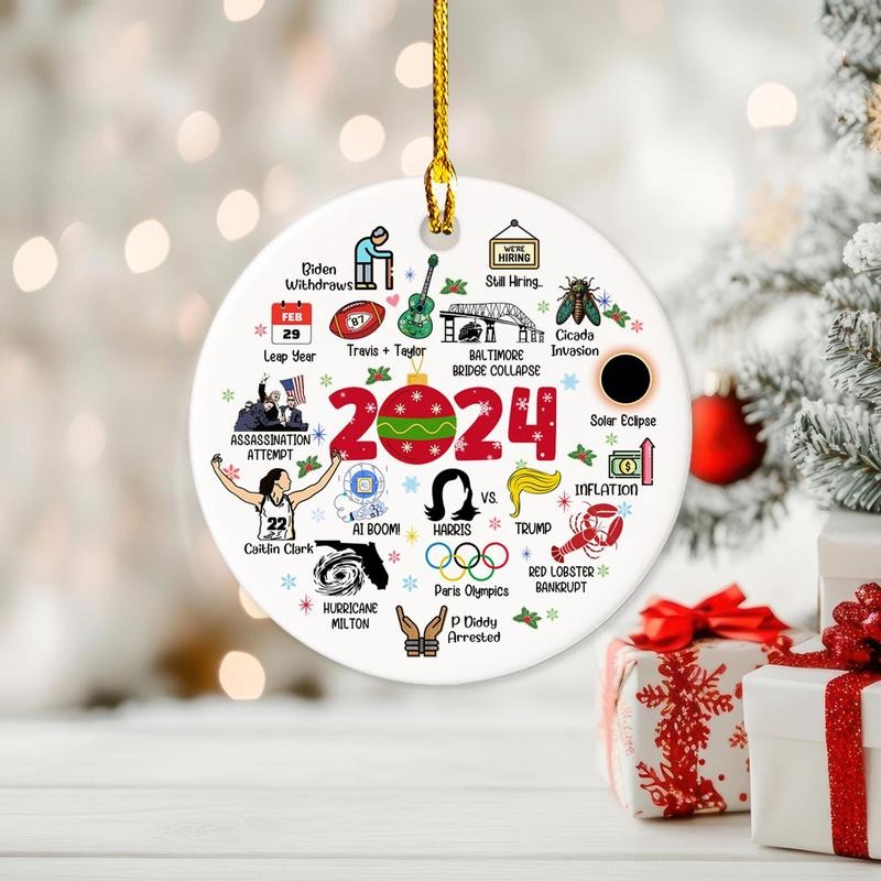Notable Events 2024 Ornament Newsmaker Cute Funny - Adult & Kids T-Shirts, Sweatshirts & Hoodies apparel design preview 1