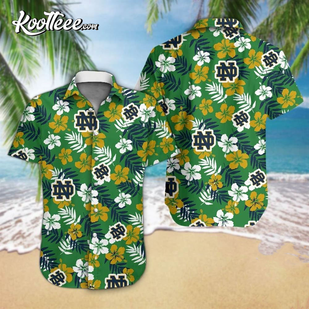 Notre Dame Fighting Irish Football Hawaiian - Adult & Kids T-Shirts, Sweatshirts & Hoodies apparel design preview 1