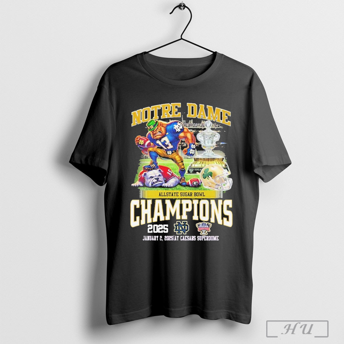 Notre Dame Football Fighting Irish 2025 Sugar Bowl - Adult & Kids T-Shirts, Sweatshirts & Hoodies apparel design preview 1