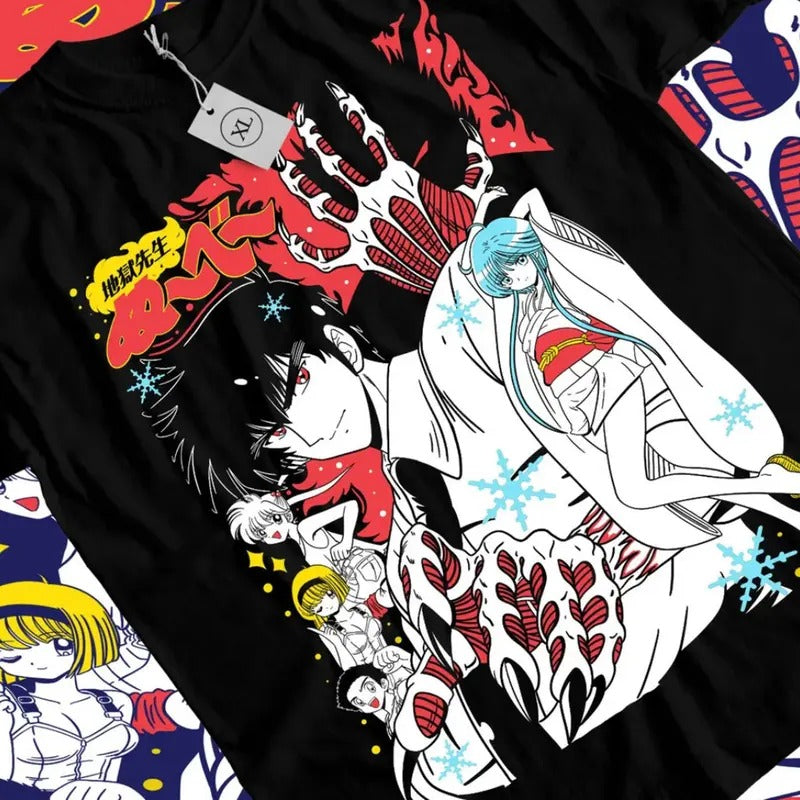 Nube Jigoku Sensei Anime Nueno Meisuke Tamamo Kyosuke - Adult & Kids T-Shirts, Sweatshirts & Hoodies apparel design preview 1