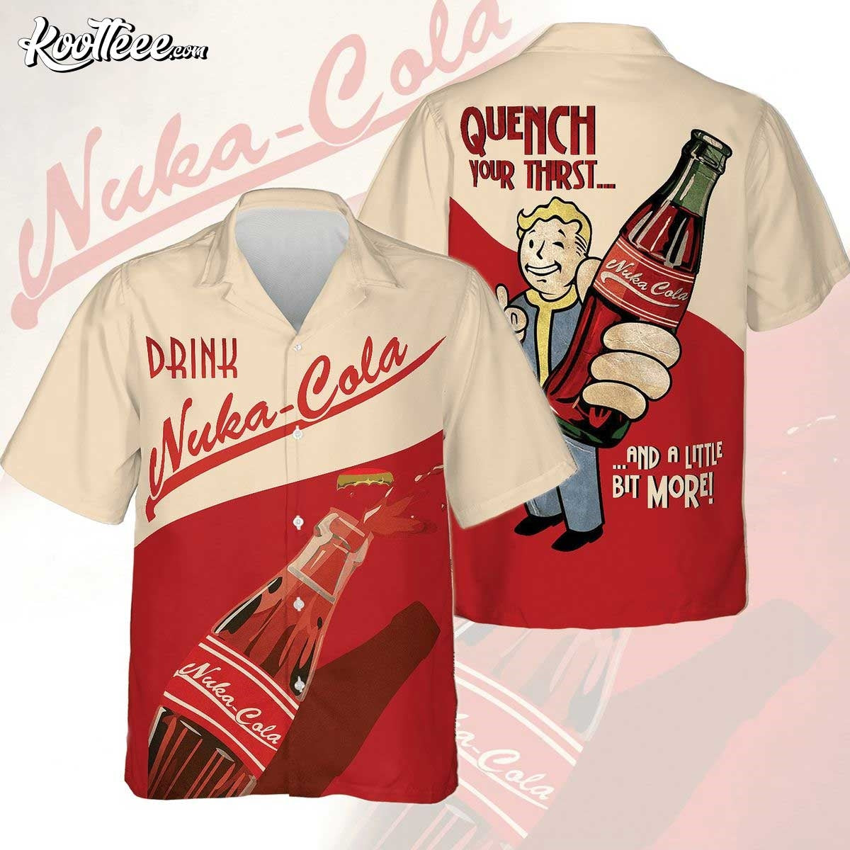 Nuka Cola Quench Your Thirst Hawaiian - Adult & Kids T-Shirts, Sweatshirts & Hoodies apparel design preview 1