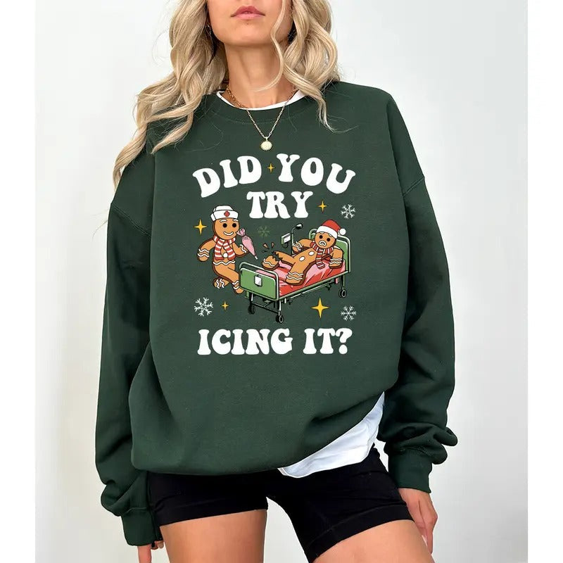 Nurse Did You Try Icing Nicu - Adult & Kids T-Shirts, Sweatshirts & Hoodies apparel design preview 1