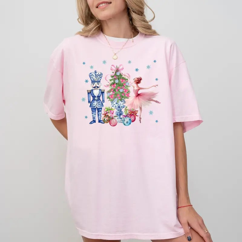 Nutcracker Comfort Colors Nuts About Coquette - Adult & Kids T-Shirts, Sweatshirts & Hoodies apparel design preview 1
