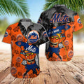 Ny Mets Hawaiian And Shorts New York Baseball Custom - Adult & Kids T-Shirts, Sweatshirts & Hoodies apparel design preview 1