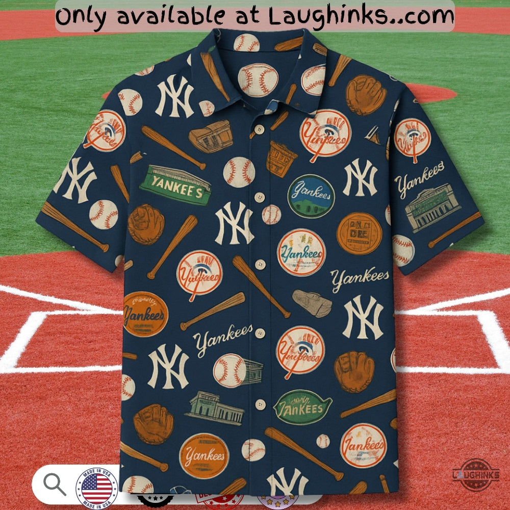Ny Yankees Baseball Hawaiian New - Adult & Kids T-Shirts, Sweatshirts & Hoodies apparel design preview 1