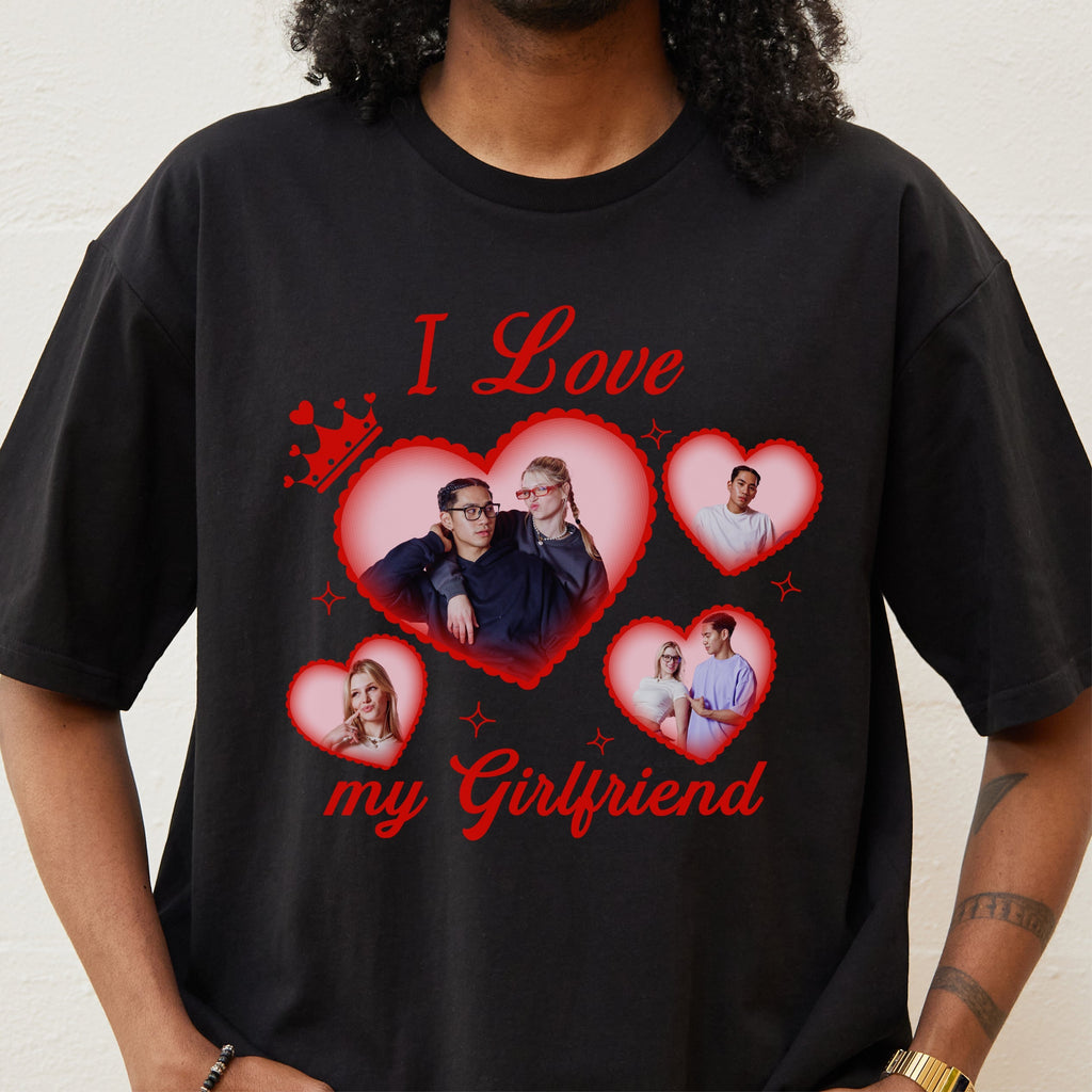 I Love My Girlfriend/Boyfriend Custom - Adult & Kids T-Shirts, Sweatshirts & Hoodies apparel design preview 1