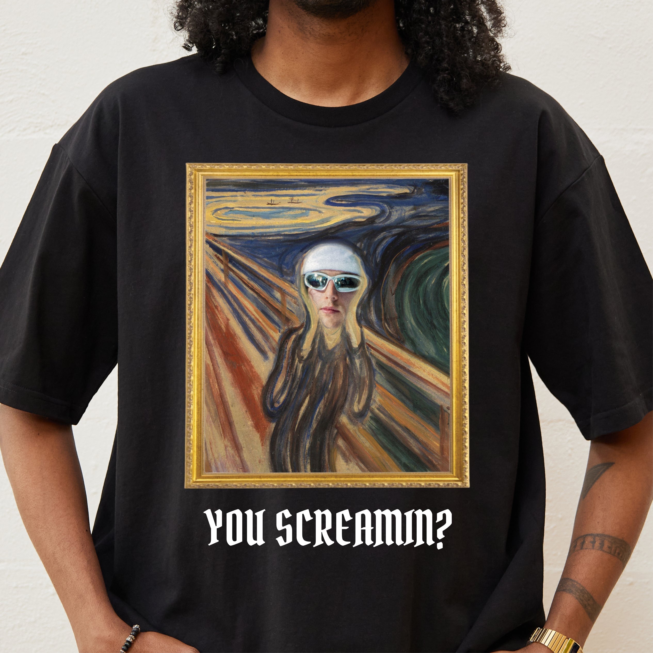 Create Your Own The Scream - Adult & Kids T-Shirts, Sweatshirts & Hoodies apparel design preview 1