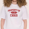 Property Of... Custom - Adult & Kids T-Shirts, Sweatshirts & Hoodies apparel design preview 1