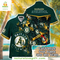 Oakland A's Hawaiian Personalized MLB Baseball - Adult & Kids T-Shirts, Sweatshirts & Hoodies apparel design preview 1