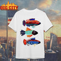 Ocean Fish Trio Washed - Adult & Kids T-Shirts, Sweatshirts & Hoodies apparel design preview 1