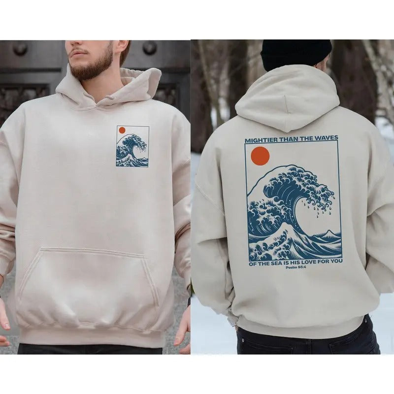 Ocean Christian Him Bible Verse Baptism Church - Adult & Kids T-Shirts, Sweatshirts & Hoodies apparel design preview 1