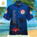 Texas Rangers Hawaiian Ocean Sunset Tropical Baseball - Adult & Kids T-Shirts, Sweatshirts & Hoodies apparel design preview 1
