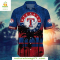 MLB Hawaiian Texas Rangers Oceanfront Tropical - Adult & Kids T-Shirts, Sweatshirts & Hoodies apparel design preview 1