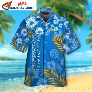 Oceanic Bloom Los Angeles Chargers Tropical Floral - Adult & Kids T-Shirts, Sweatshirts & Hoodies apparel design preview 1
