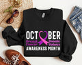 October Awareness Month Breast Cancer Domestic - Adult & Kids T-Shirts, Sweatshirts & Hoodies apparel design preview 1