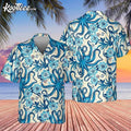 Octopus Blue Ocean Aloha Hawaiian - Adult & Kids T-Shirts, Sweatshirts & Hoodies apparel design preview 1