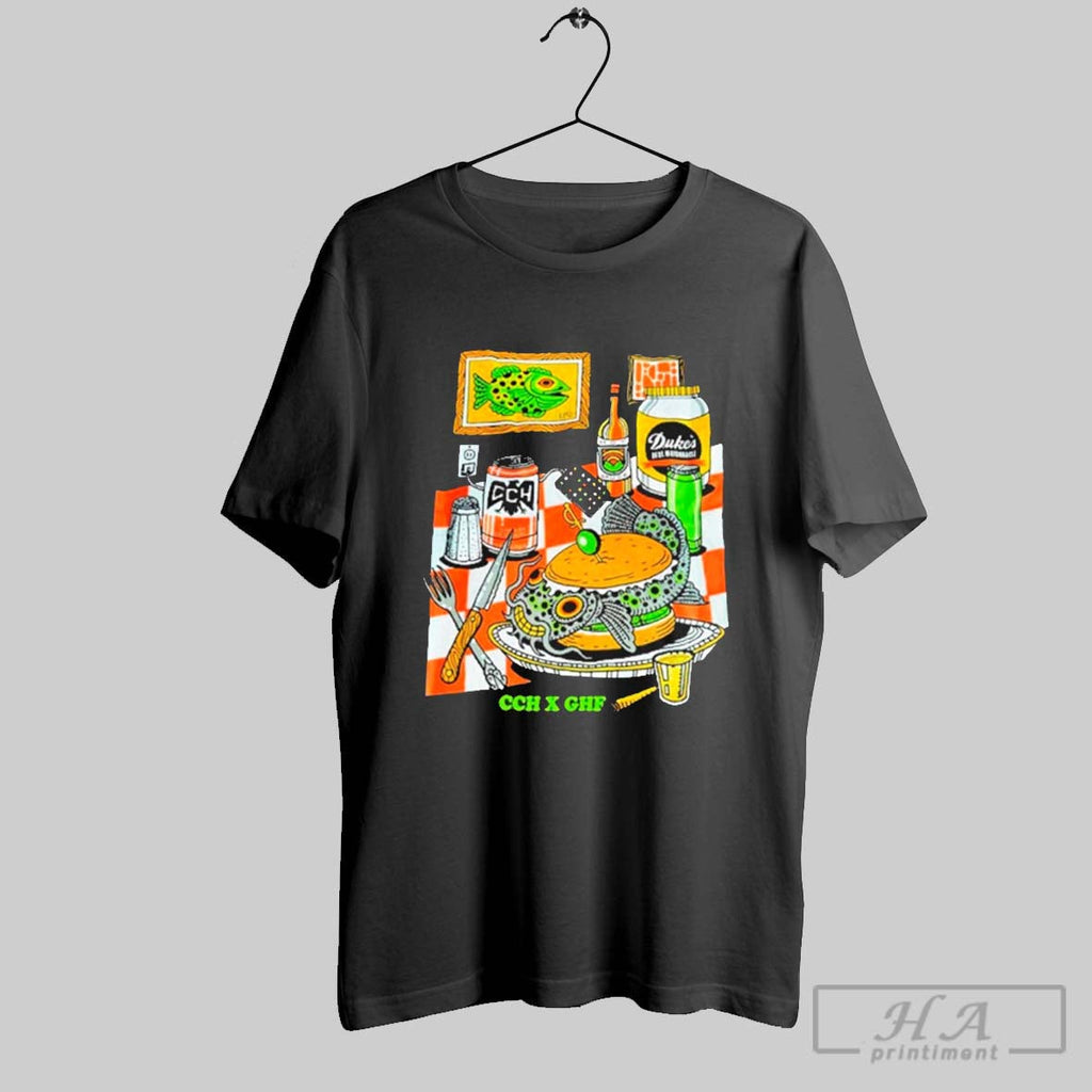 Official 2025 Crooked Creek Holler X Good Hot Fish - Adult & Kids T-Shirts, Sweatshirts & Hoodies apparel design preview 1