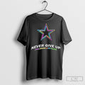 Official 2025 Dallas Cowboys Never Give Up Fight - Adult & Kids T-Shirts, Sweatshirts & Hoodies apparel design preview 1