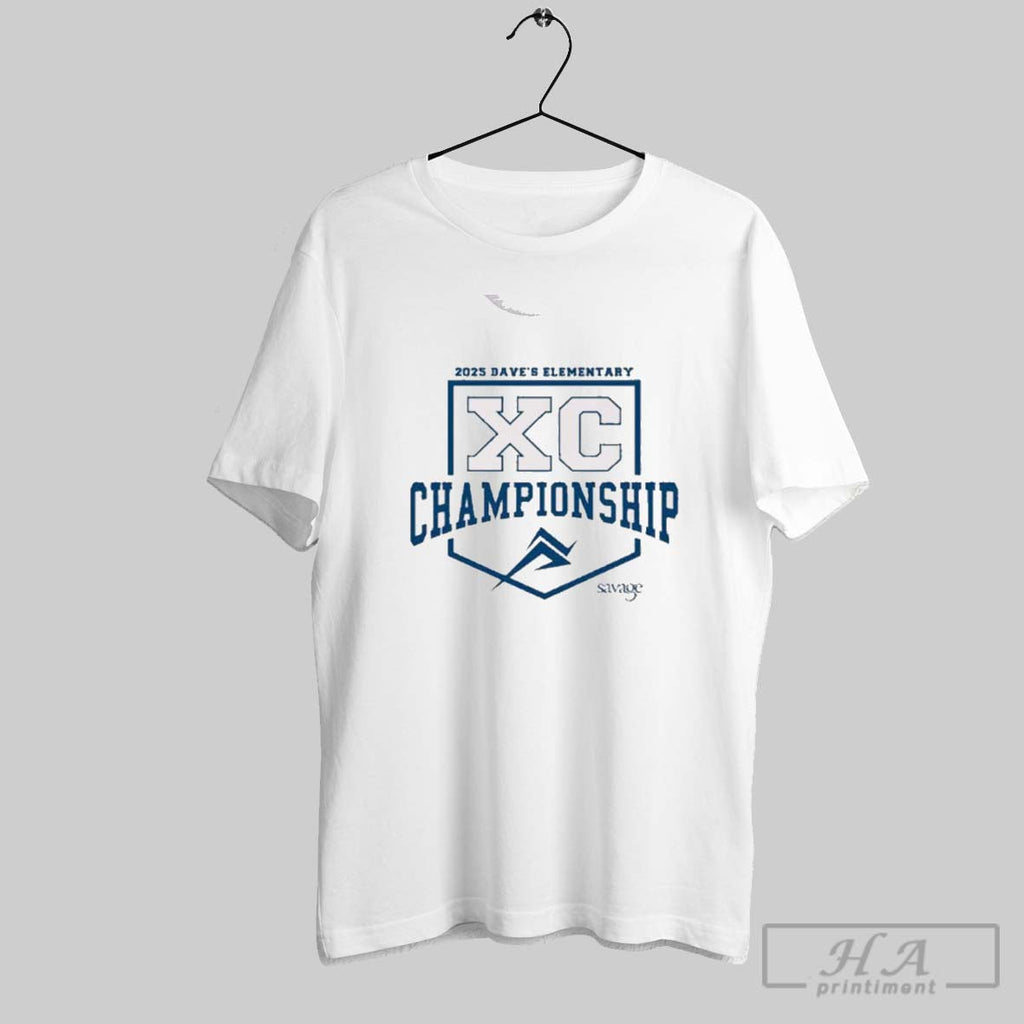 Official 2025 Daves Elementary Xc Championship Savage - Adult & Kids T-Shirts, Sweatshirts & Hoodies apparel design preview 1