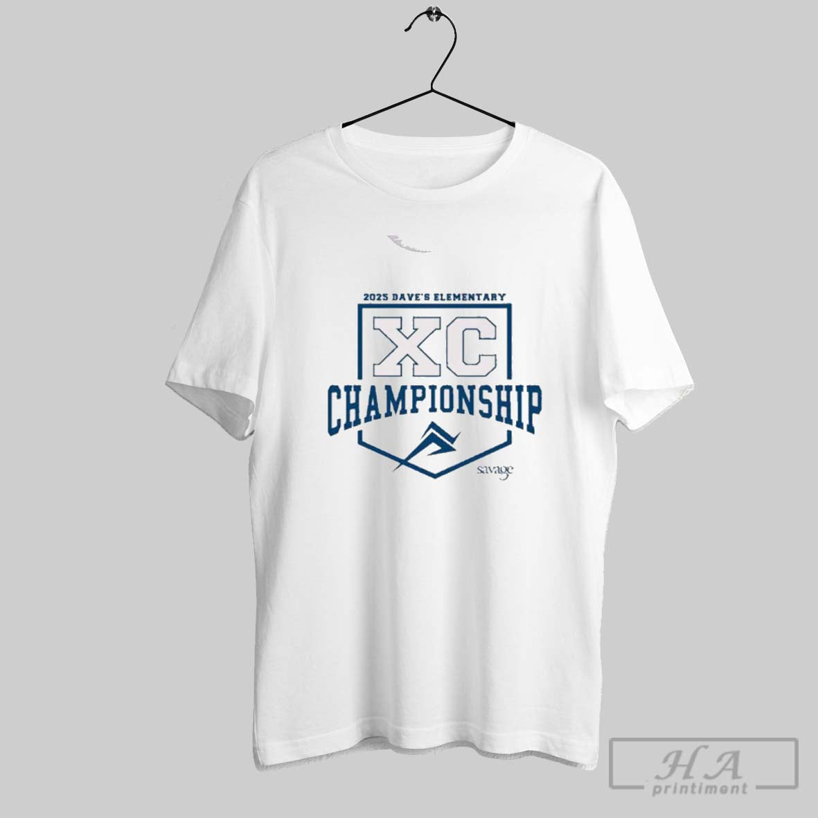 Official 2025 Daves Elementary Xc Championship Savage - Adult & Kids T-Shirts, Sweatshirts & Hoodies apparel design preview 1
