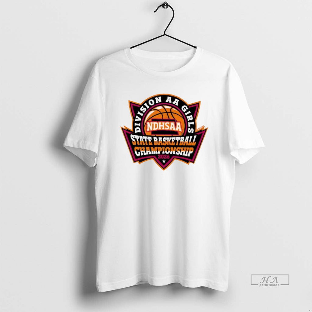 Official 2026 Ndhsaa Division Aa Girls State - Adult & Kids T-Shirts, Sweatshirts & Hoodies apparel design preview 1