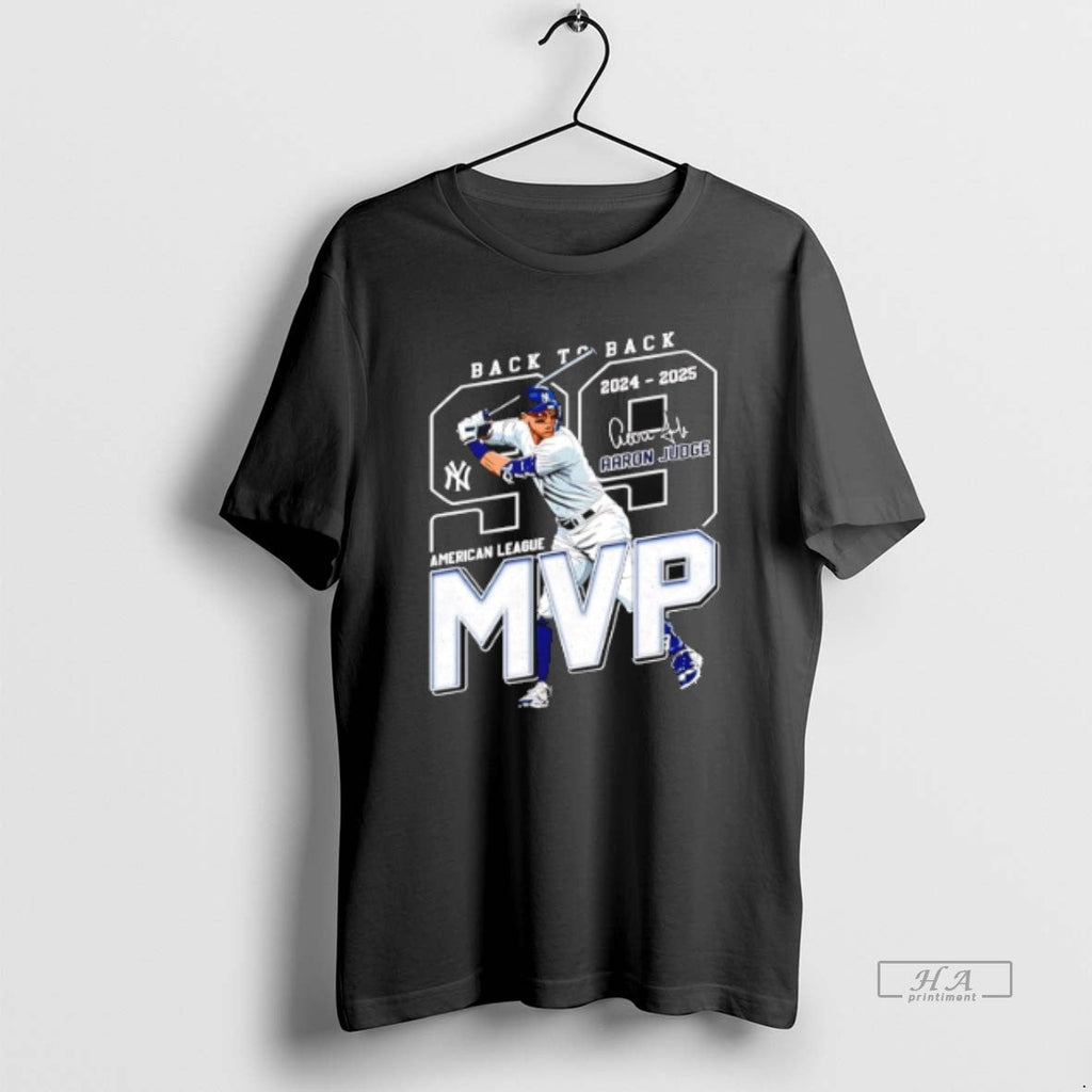 Official Aaron Judge Back 2024 25 American League Mvp - Adult & Kids T-Shirts, Sweatshirts & Hoodies apparel design preview 1