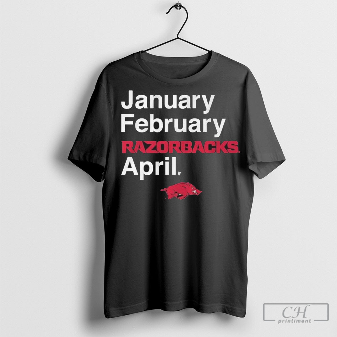 Official Arkansas Basketball January February - Adult & Kids T-Shirts, Sweatshirts & Hoodies apparel design preview 1