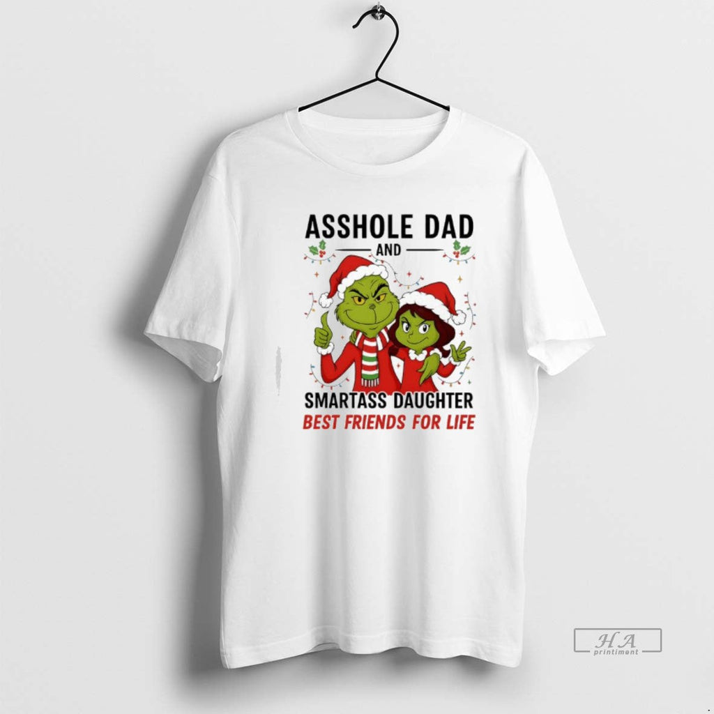 Official Asshole Dad Smartass Daughter Best Friends - Adult & Kids T-Shirts, Sweatshirts & Hoodies apparel design preview 1