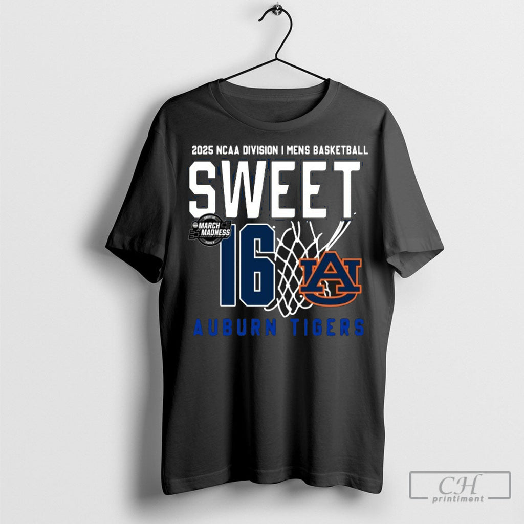 Official Auburn Tigers Mens Basketball 2025 Ncaa - Adult & Kids T-Shirts, Sweatshirts & Hoodies apparel design preview 1