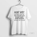 Official Aunt Sassy Noun Like Regular But Way Cooler - Adult & Kids T-Shirts, Sweatshirts & Hoodies apparel design preview 1